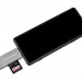 Картридер USB 3.0 / Type-C / MicroUSB OTG для NM, SD и MicroSD карт памяти (серый)