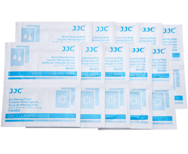 Чистящие салфетки для оптических поверхностей (10 сухих + 10 влажных)