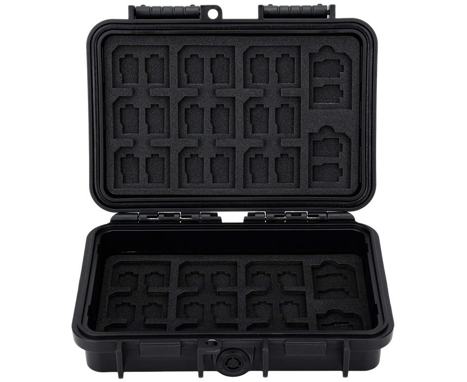 Защитный бокс на 90 шт microSD, 33 шт SD и 12 шт CFexpress Type-A