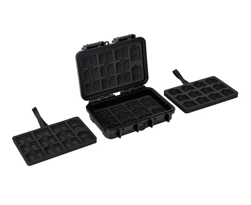 Защитный бокс на 90 шт microSD, 33 шт SD и 12 шт CFexpress Type-A