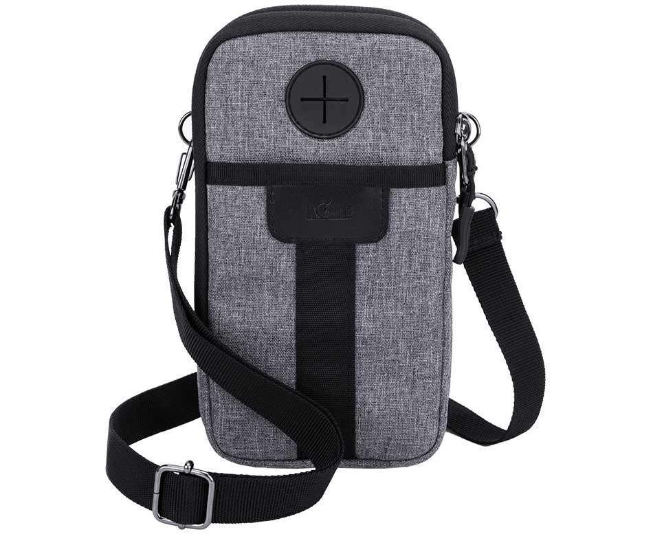 Сумка-чехол для смартфона и аккумулятора Apple Vision Pro (серый цвет)