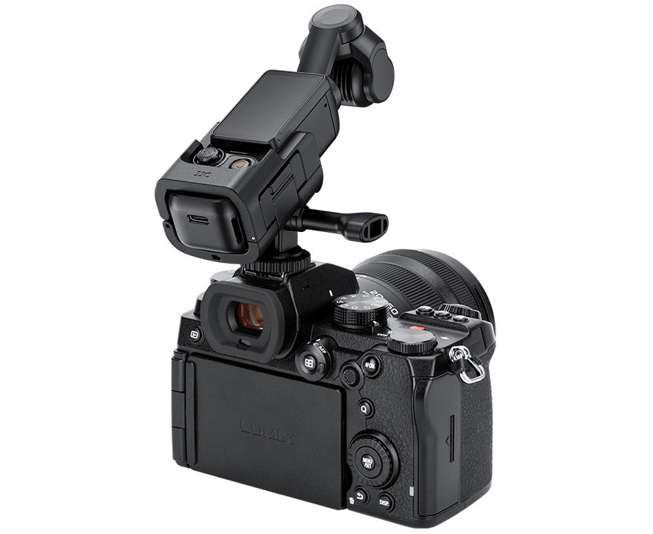 Крепление DJI Osmo Pocket 3 в горячий башмак, штативы и в крепления для экшн камер