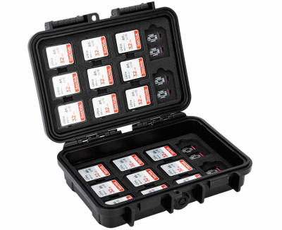 Защитный бокс на 88 шт microSD и 44 шт SD карт памяти
