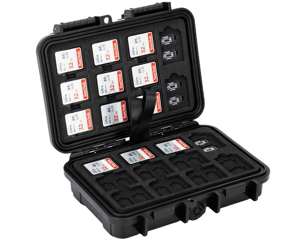 Защитный бокс на 88 шт microSD и 44 шт SD карт памяти