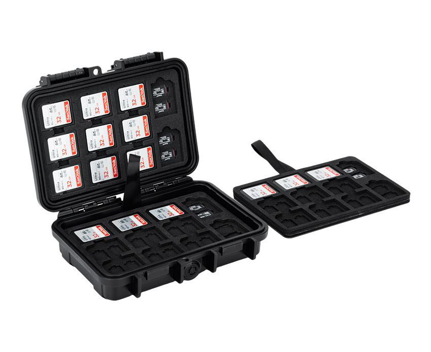 Защитный бокс на 88 шт microSD и 44 шт SD карт памяти