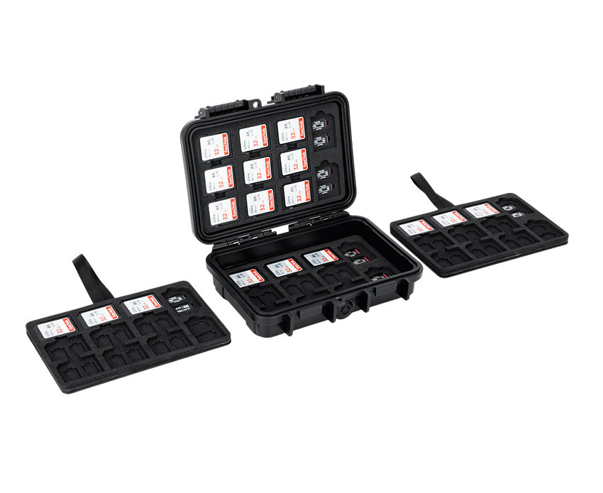 Защитный бокс на 88 шт microSD и 44 шт SD карт памяти