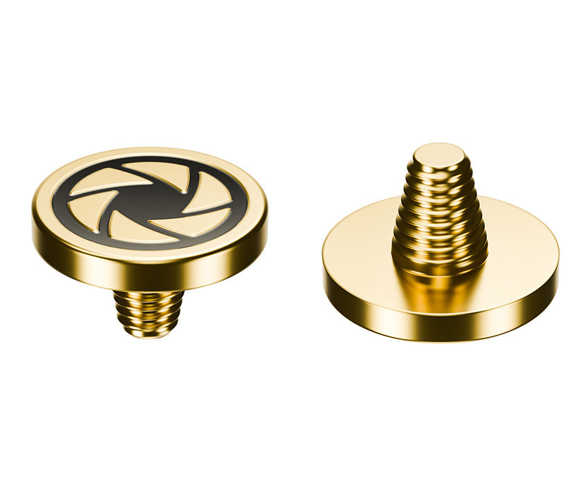 Мягкая спусковая кнопка резьбовая (Shutter) золотистая