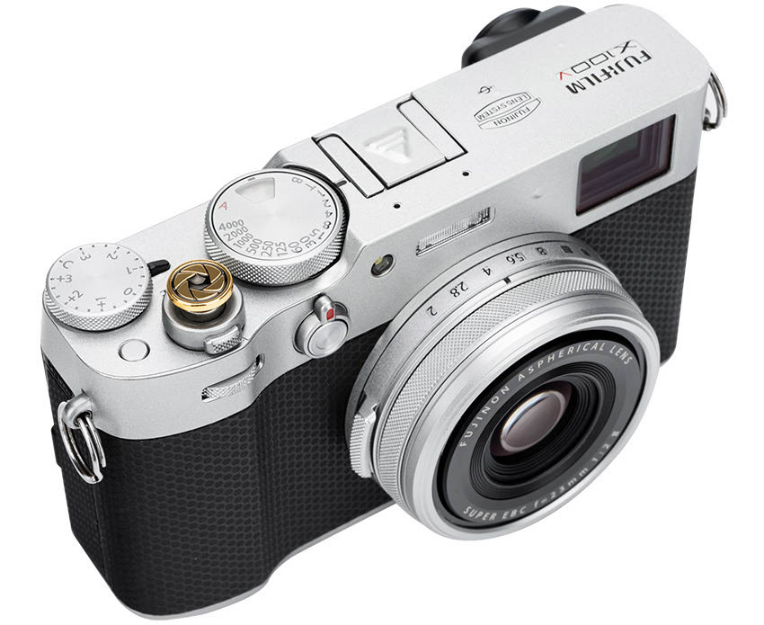 Мягкая спусковая кнопка резьбовая (Shutter) золотистая