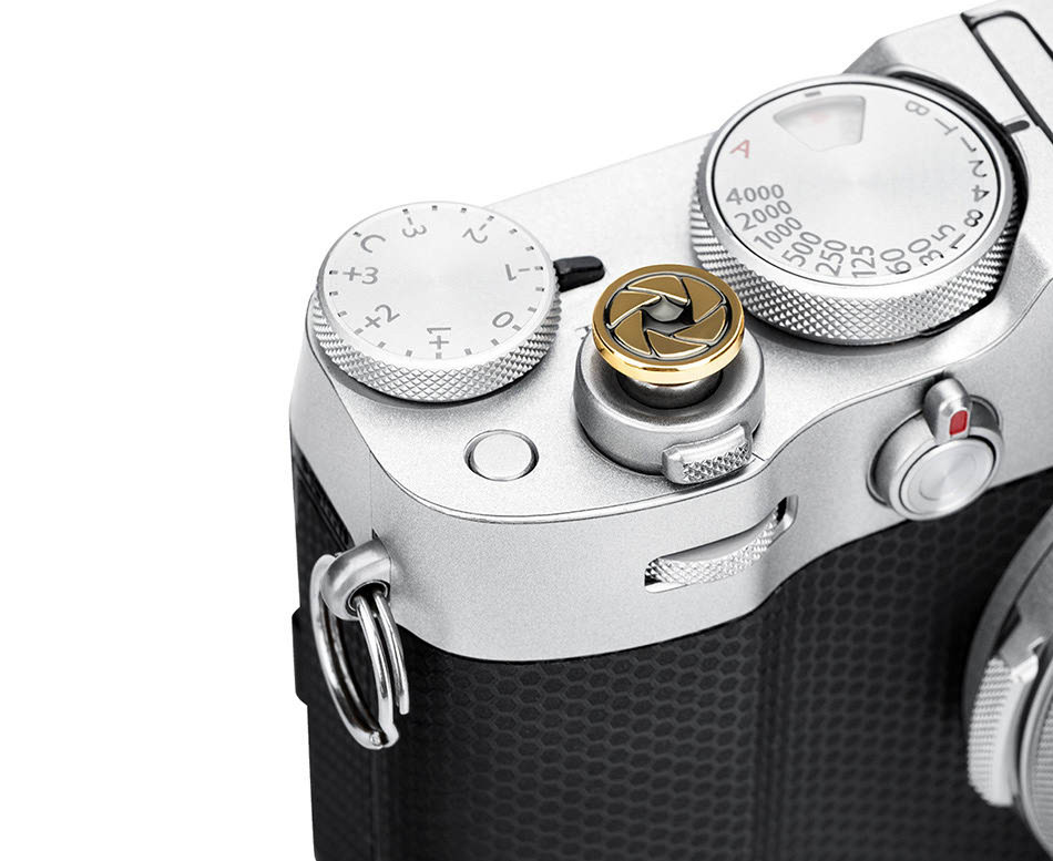 Мягкая спусковая кнопка резьбовая (Shutter) золотистая