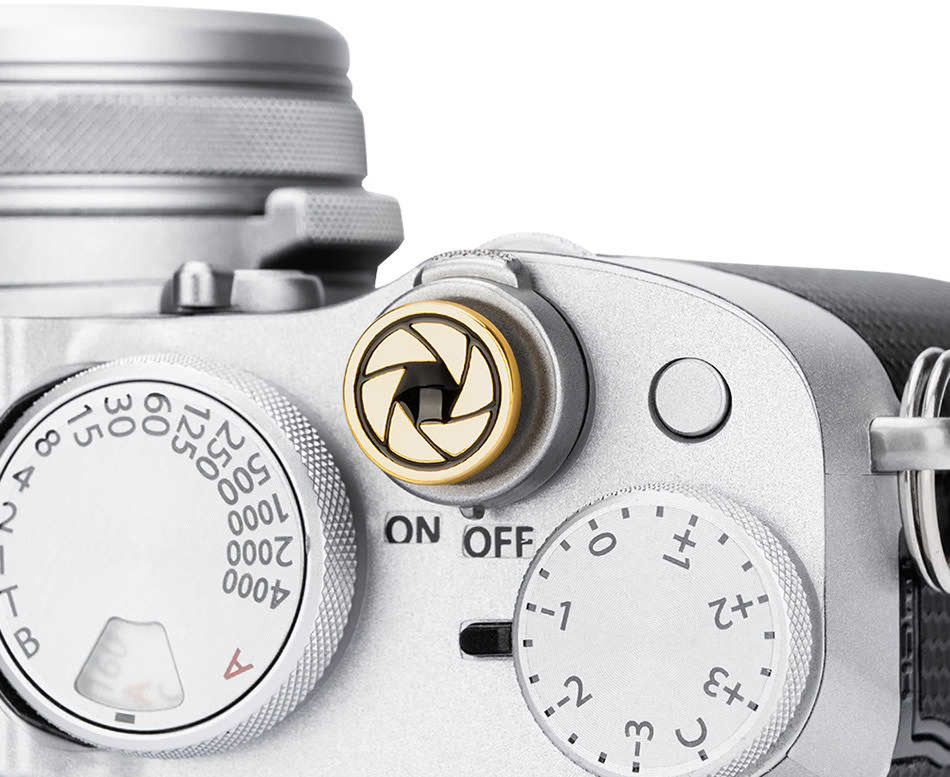 Мягкая спусковая кнопка резьбовая (Shutter) золотистая