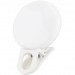 Селфи-кольцо LED 20 ламп, три режима, usb-зарядка (белое)