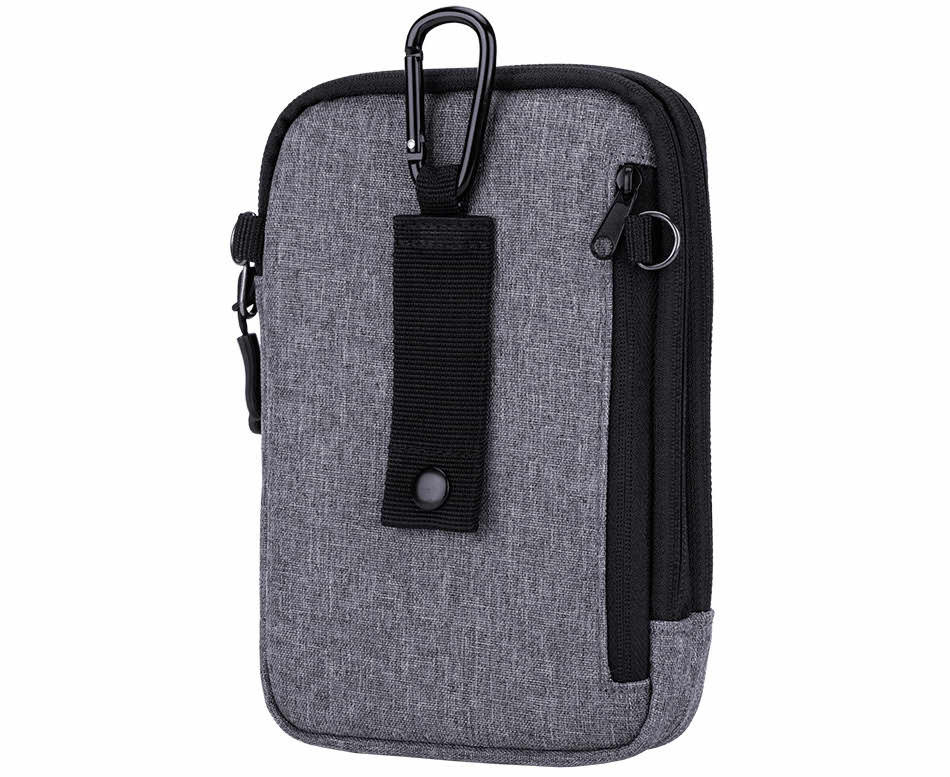 Сумка-чехол для смартфона и пауэрбанка (серый цвет)