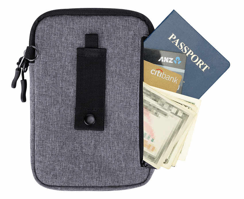 Сумка-чехол для смартфона и пауэрбанка (серый цвет)