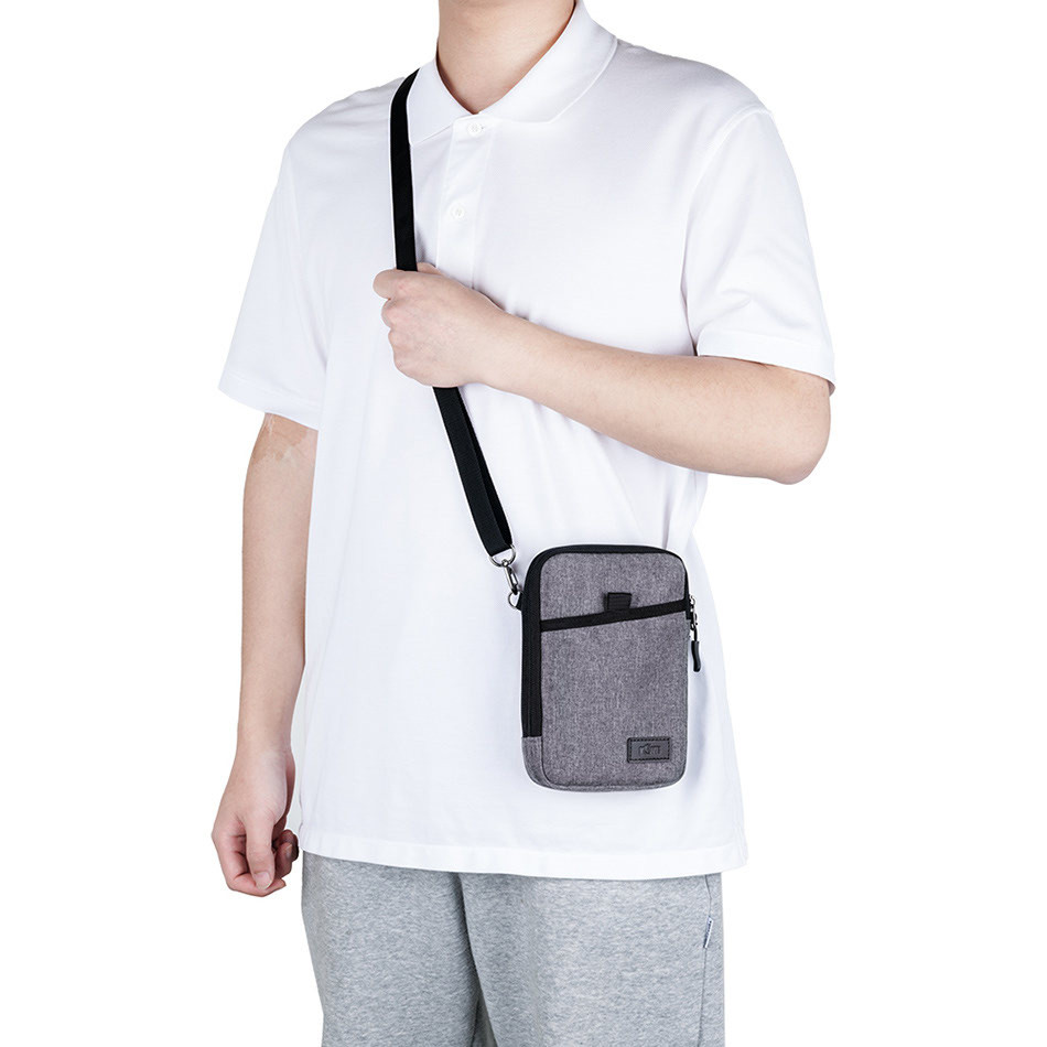 Сумка-чехол для смартфона и пауэрбанка (серый цвет)