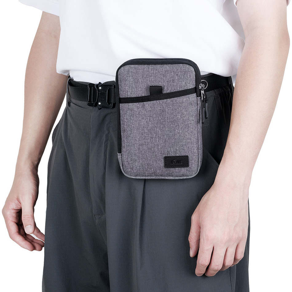 Сумка-чехол для смартфона и пауэрбанка (серый цвет)