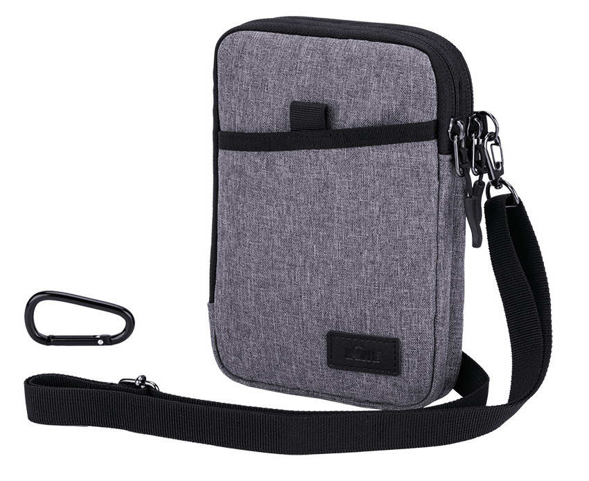 Сумка-чехол для смартфона и пауэрбанка (серый цвет)