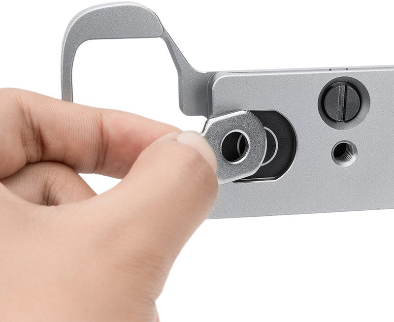 Удлинитель рукоятки для Sony a7C II и a7C R (серебристый)