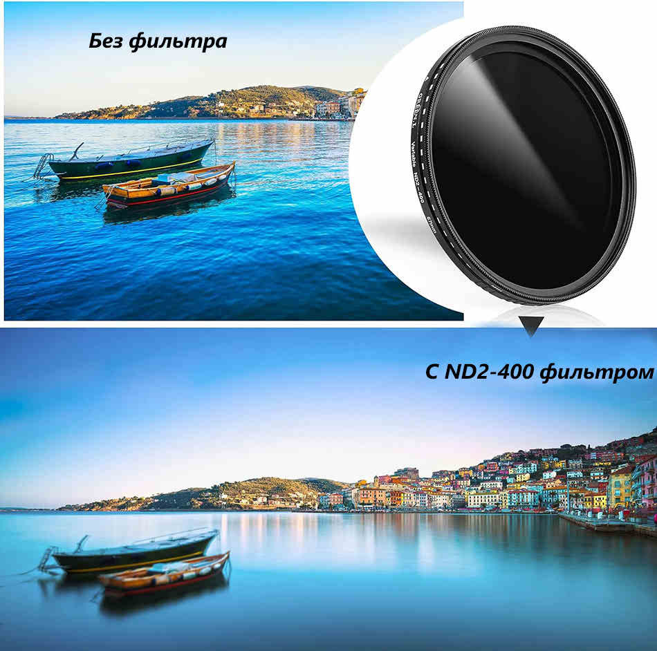 Фильтр переменной плотности 40.5 мм ND2-ND400