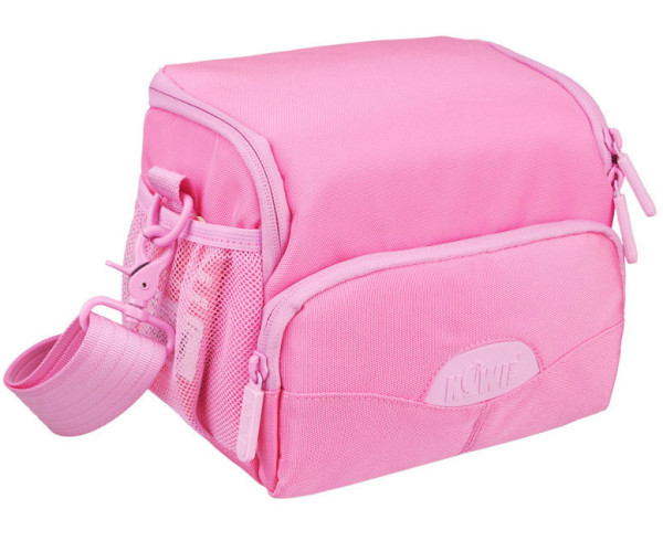 Сумка для зеркальных и беззеркальных фотокамер с дождевиком (розовая)