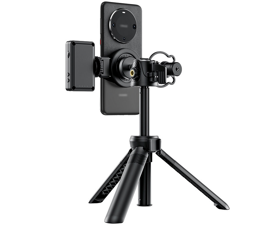 Магнитное крепление с зажимом для смартфона (чёрный цвет)