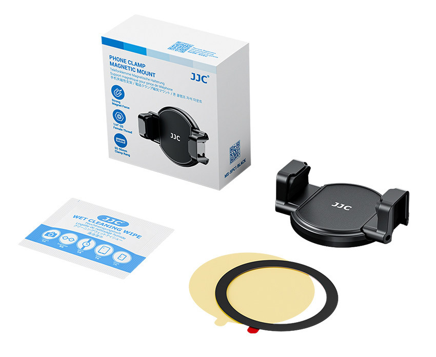 Магнитное крепление с зажимом для смартфона (чёрный цвет)