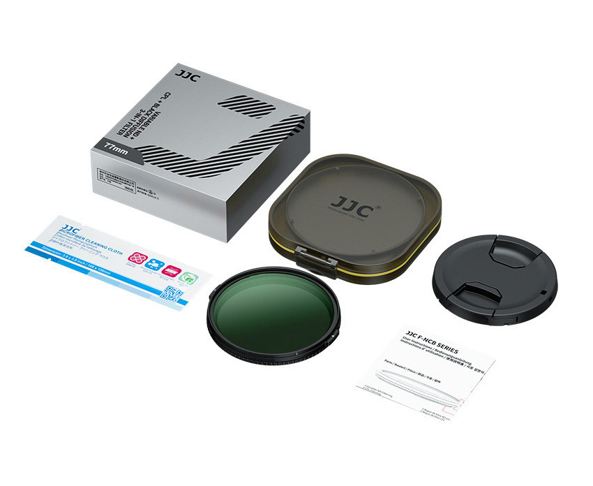 Гибридный светофильтр 72 мм JJC VND 1-5 stop + CPL + 1/4 Black Mist