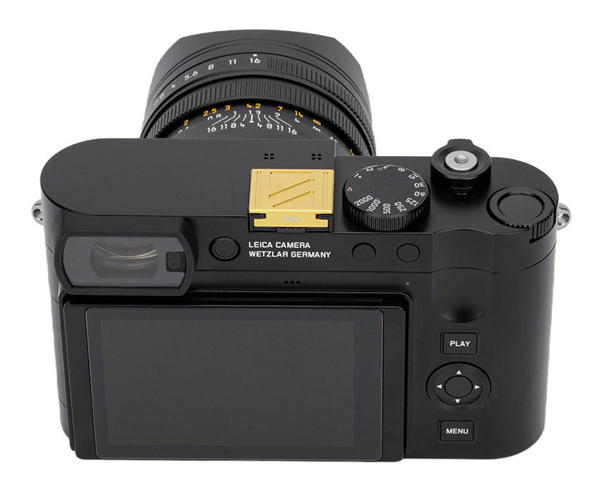 Заглушка на горячий башмак для камер Leica Q2 / Q3 / Q3 43 (золотой цвет)
