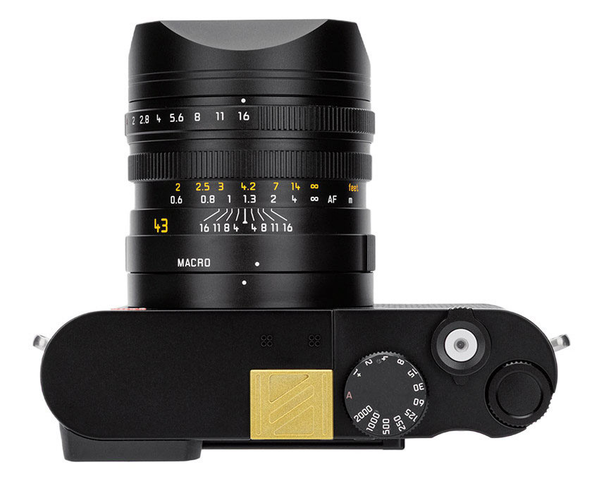 Заглушка на горячий башмак для камер Leica Q2 / Q3 / Q3 43 (золотой цвет)