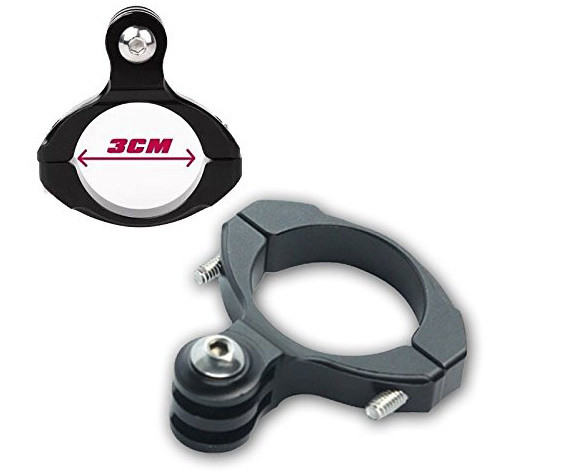 Крепление экшн камеры на руль мотоцикла и велосипеда (mount B)