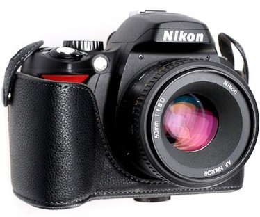 Кожаный чехол для фотокамеры Nikon D3000 / D60