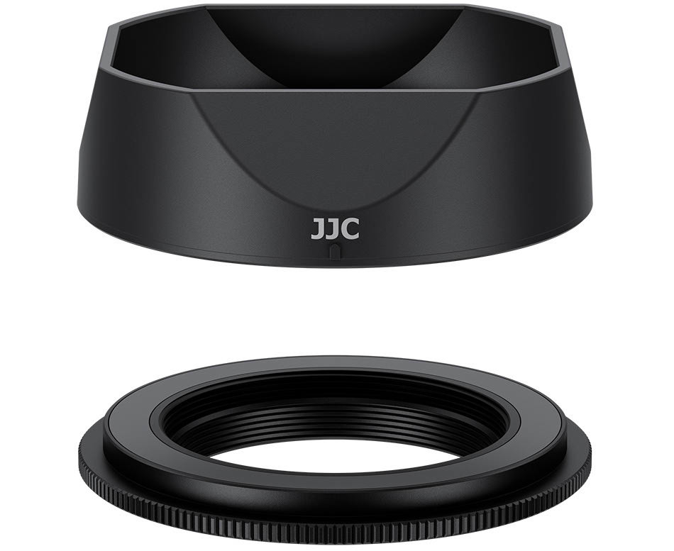 Бленда JJC LH-JXF23M2 BLACK для Fujifilm XF 23mm f/2.8 R WR, XF 27mm f/2.8 R WR, XF 27mm f/2.8 чёрная