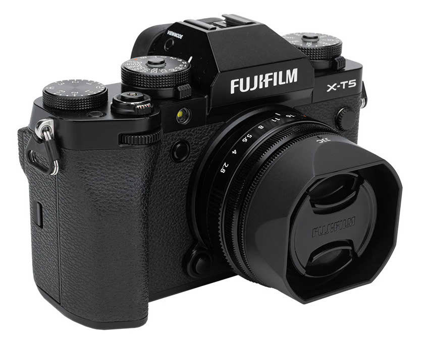 Бленда JJC LH-JXF23M2 BLACK для Fujifilm XF 23mm f/2.8 R WR, XF 27mm f/2.8 R WR, XF 27mm f/2.8 чёрная