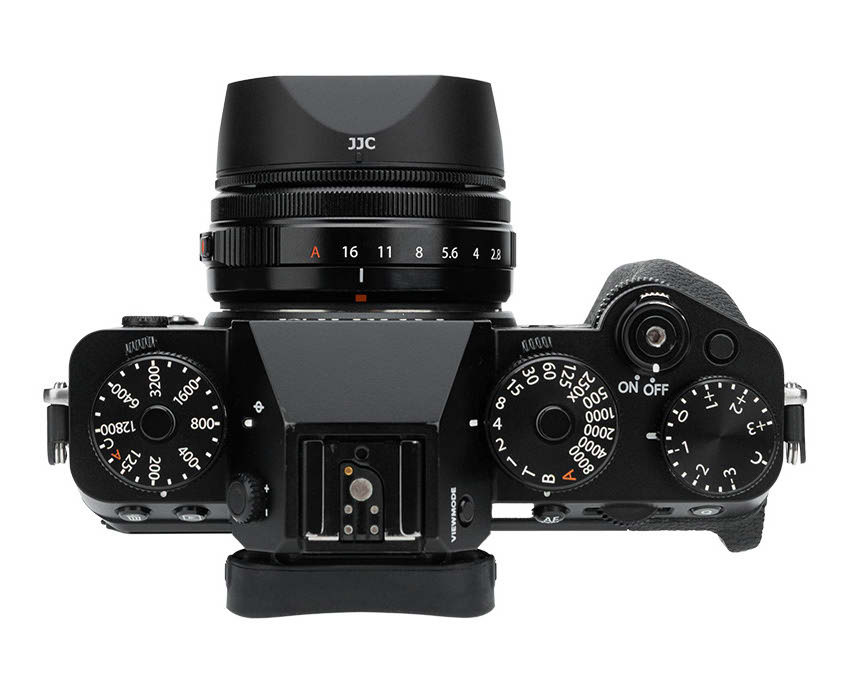 Бленда JJC LH-JXF23M2 BLACK для Fujifilm XF 23mm f/2.8 R WR, XF 27mm f/2.8 R WR, XF 27mm f/2.8 чёрная