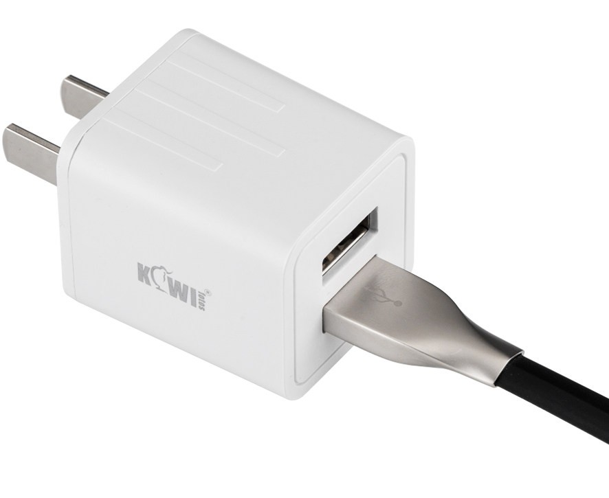 Зарядное устройство 2xUSB 5V 2.1A 10.5W (белый цвет)