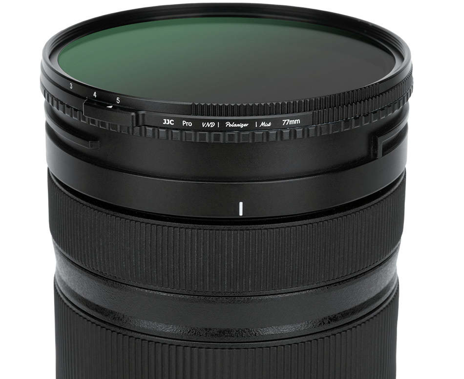 Гибридный светофильтр 77 мм JJC VND 1-5 stop + CPL + 1/4 Black Mist