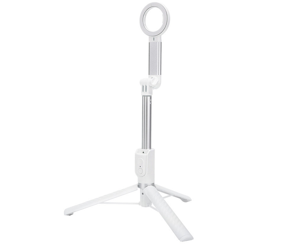 Монопод-штатив для всех смартфонов с зажимом и MagSafe и для экшн камер (белый цвет)
