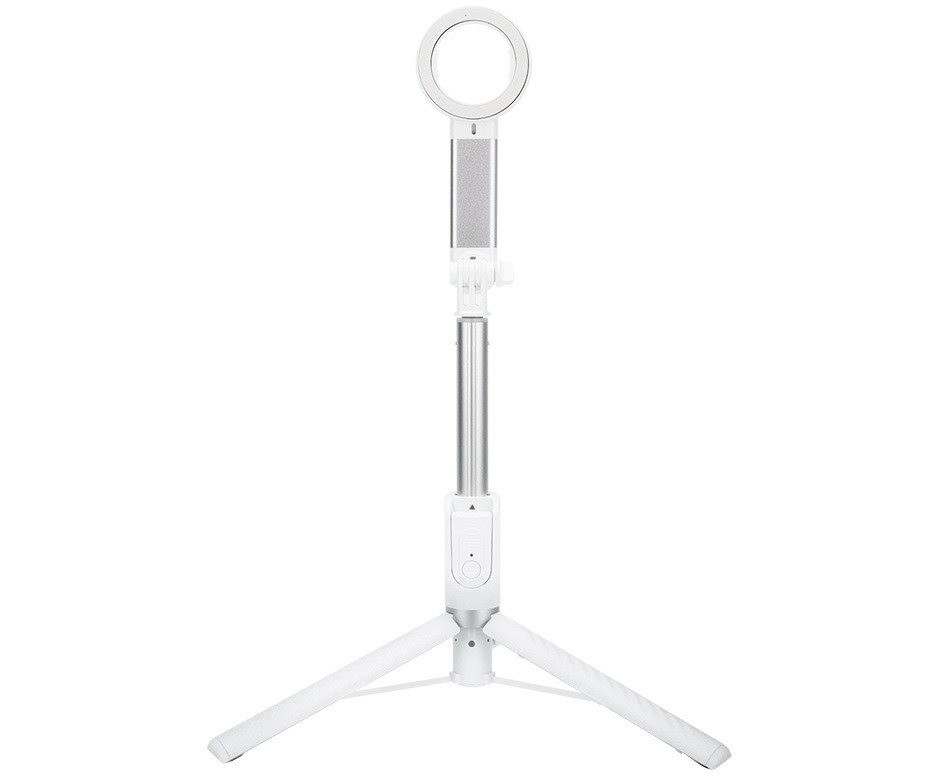 Монопод-штатив для всех смартфонов с зажимом и MagSafe и для экшн камер (белый цвет)