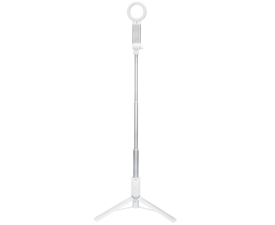 Монопод-штатив для всех смартфонов с зажимом и MagSafe и для экшн камер (белый цвет)