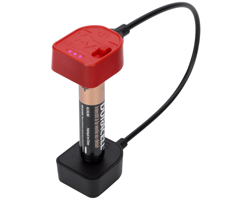 Тестер уровня заряда батареек и аккумуляторов 1.5V / 3V / 3.7V