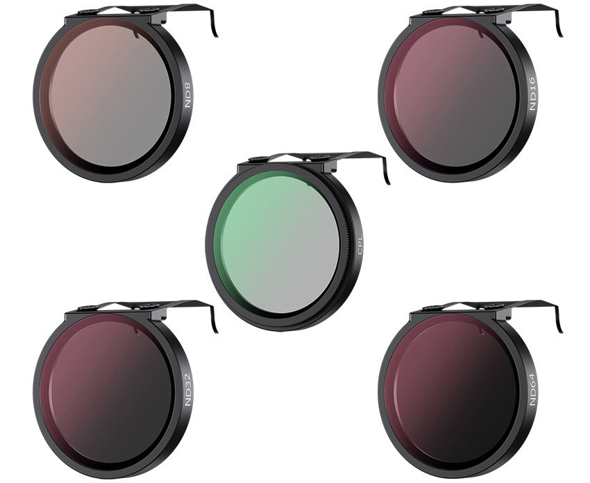 Пять светофильтров для DJI Neo (ND8, ND16, ND32, ND64, CPL)