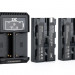 Два аккумулятора JJC типа Sony NP-F330 / F550 / F570 с двойным зарядный устройством QC 3.0