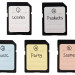 Стикеры для карт памяти SD, XQD и CFexpress Type-B (120 шт)