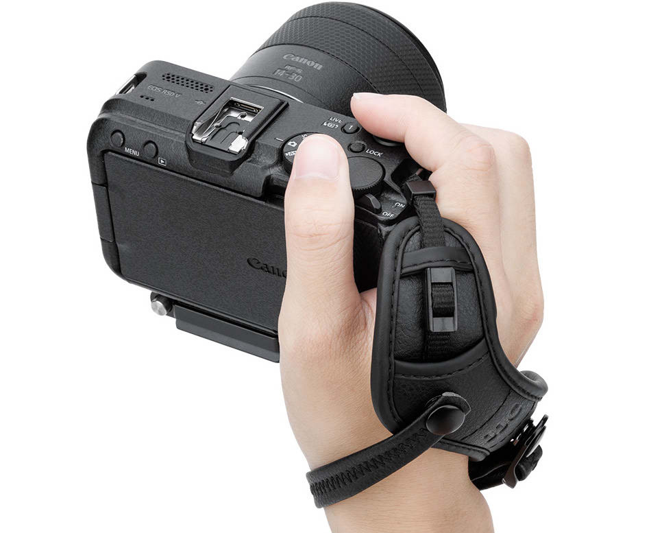 Кистевой ремень для зеркальных и беззеркальных камер с площадкой Arca-Swiss (чёрный)