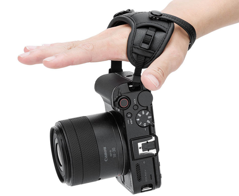 Кистевой ремень для зеркальных и беззеркальных камер с площадкой Arca-Swiss (чёрный)