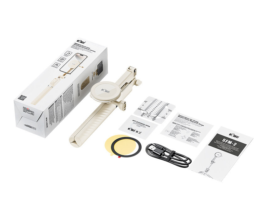 Magsafe монопод-штатив для смартфонов и экшн камер с беспроводным пультом (бежевый цвет)