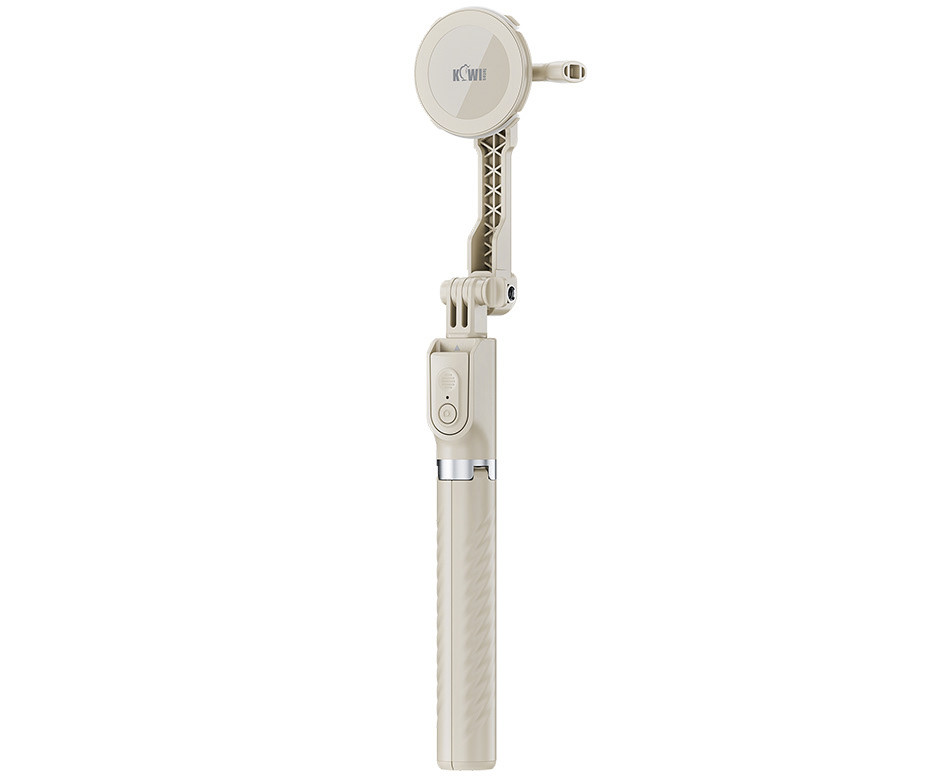Magsafe монопод-штатив для смартфонов и экшн камер с беспроводным пультом (бежевый цвет)