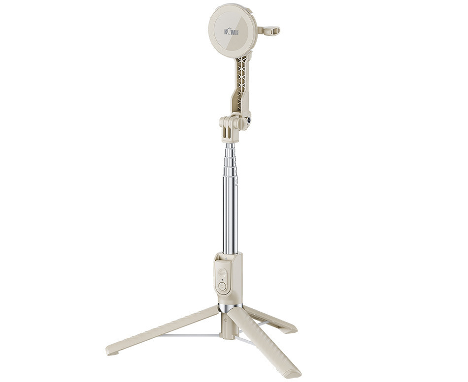 Magsafe монопод-штатив для смартфонов и экшн камер с беспроводным пультом (бежевый цвет)