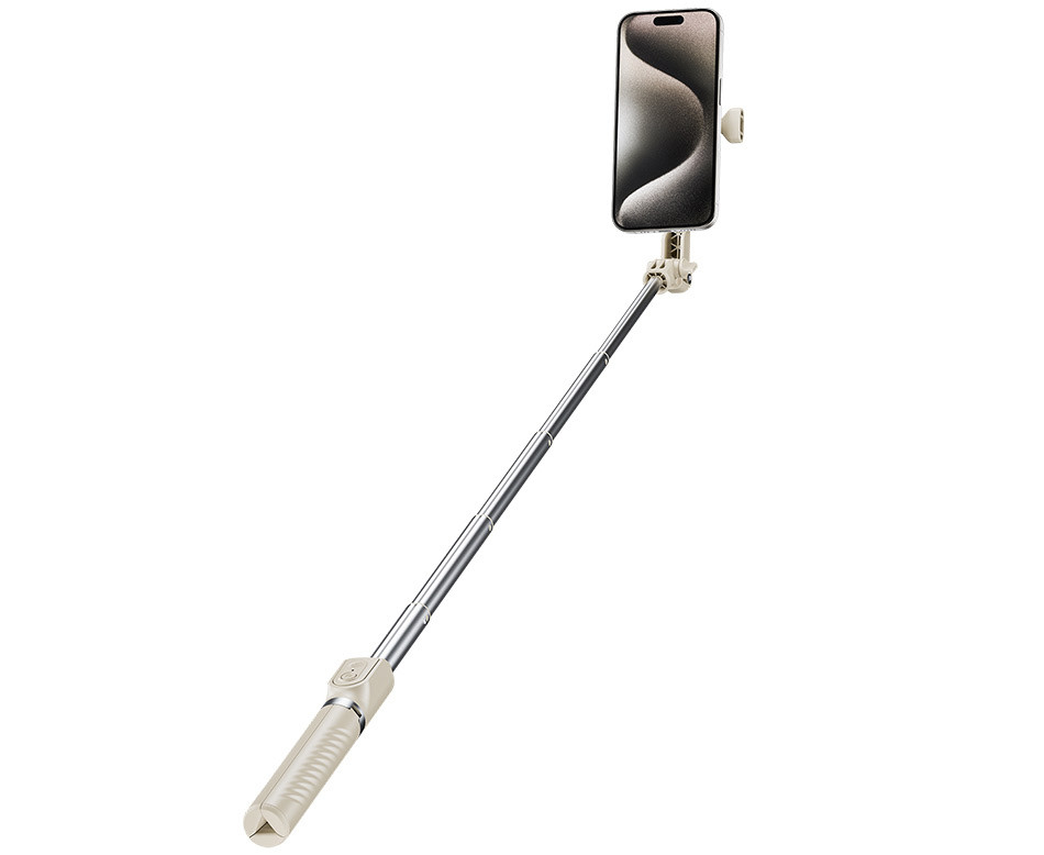 Magsafe монопод-штатив для смартфонов и экшн камер с беспроводным пультом (бежевый цвет)
