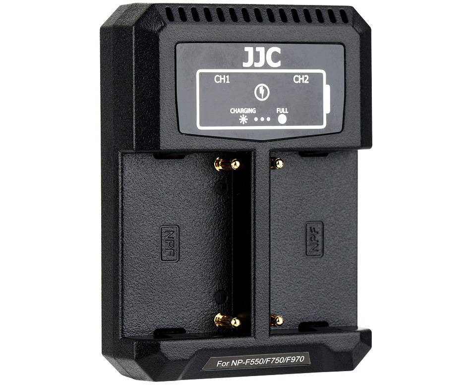 Два аккумулятора JJC типа Sony NP-750 / F770 с двойным зарядный устройством QC 3.0