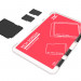 Компактный защитный футляр для флеш карт (2x SD и 4x MicroSD)